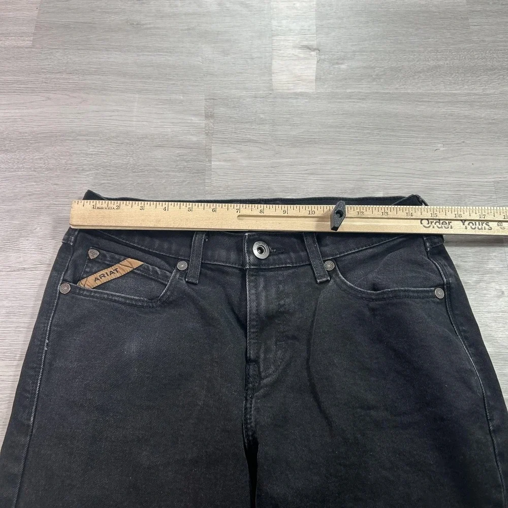 Ariat M7 Legacy Jeans Mens 30x32 Black Slim Straight Stretch Denim Dark Wash